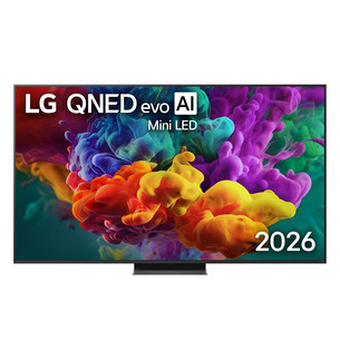 LG QNED87 evo AI, 65'', 4K UHD, QNED Mini LED, черный - Телевизор