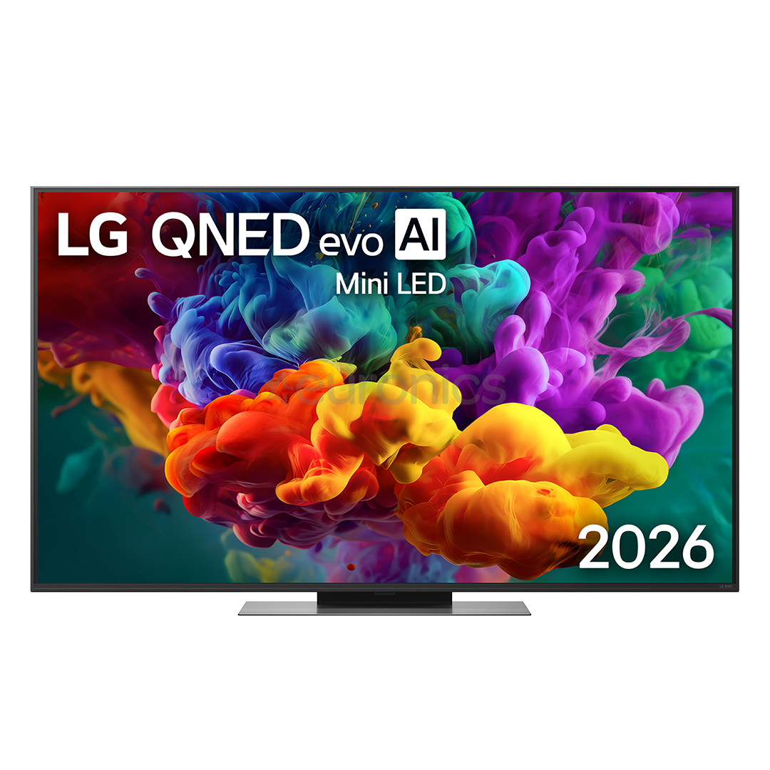 LG QNED87 evo AI, 55'', 4K UHD, QNED Mini LED, melna - Televizors