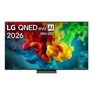 LG evo AI QNED83, 75'', 4K UHD, QNED Mini LED, melna - Televizors