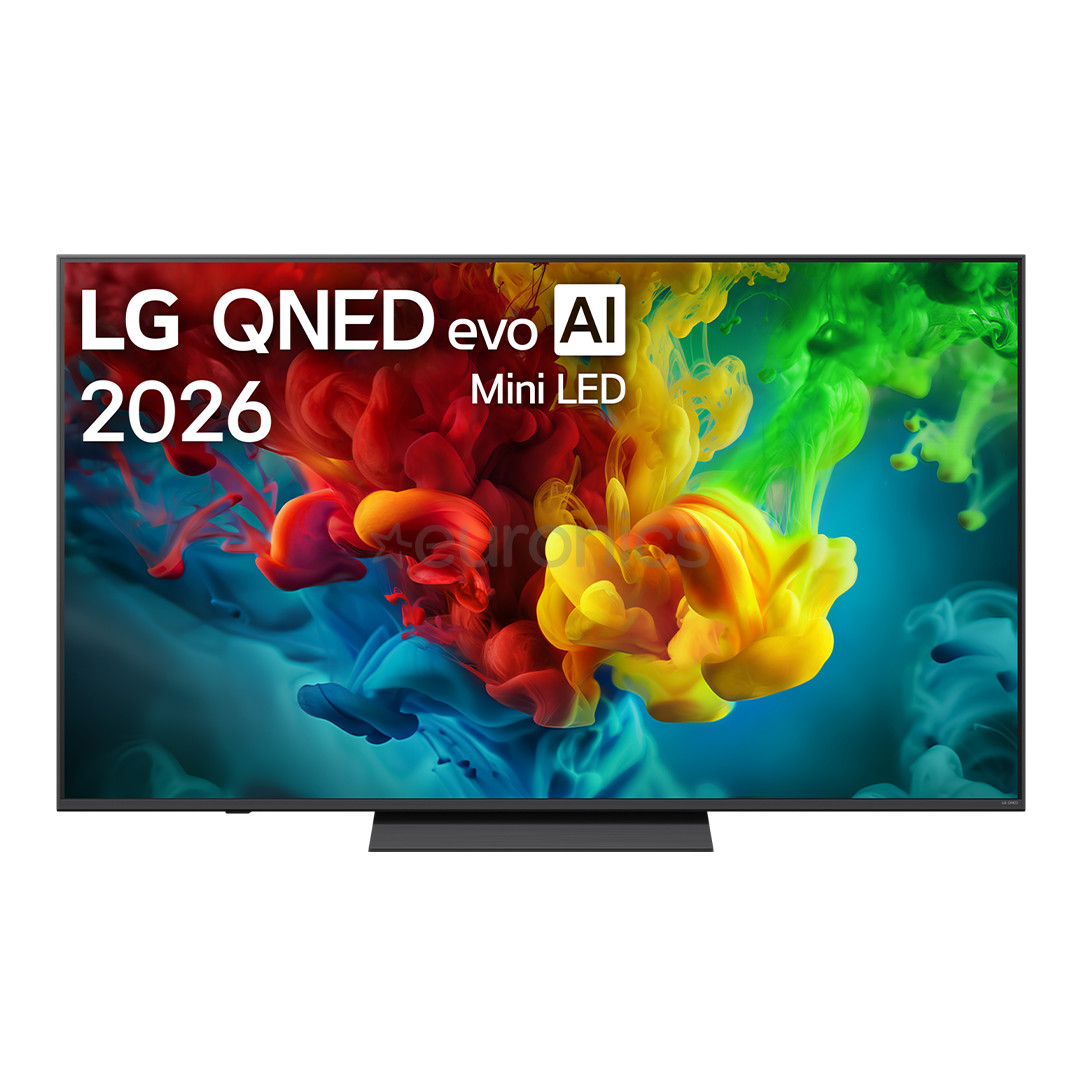 LG evo AI QNED83, 65'', 4K UHD, QNED Mini LED, melna - Televizors 65QNED83B3A.AEU