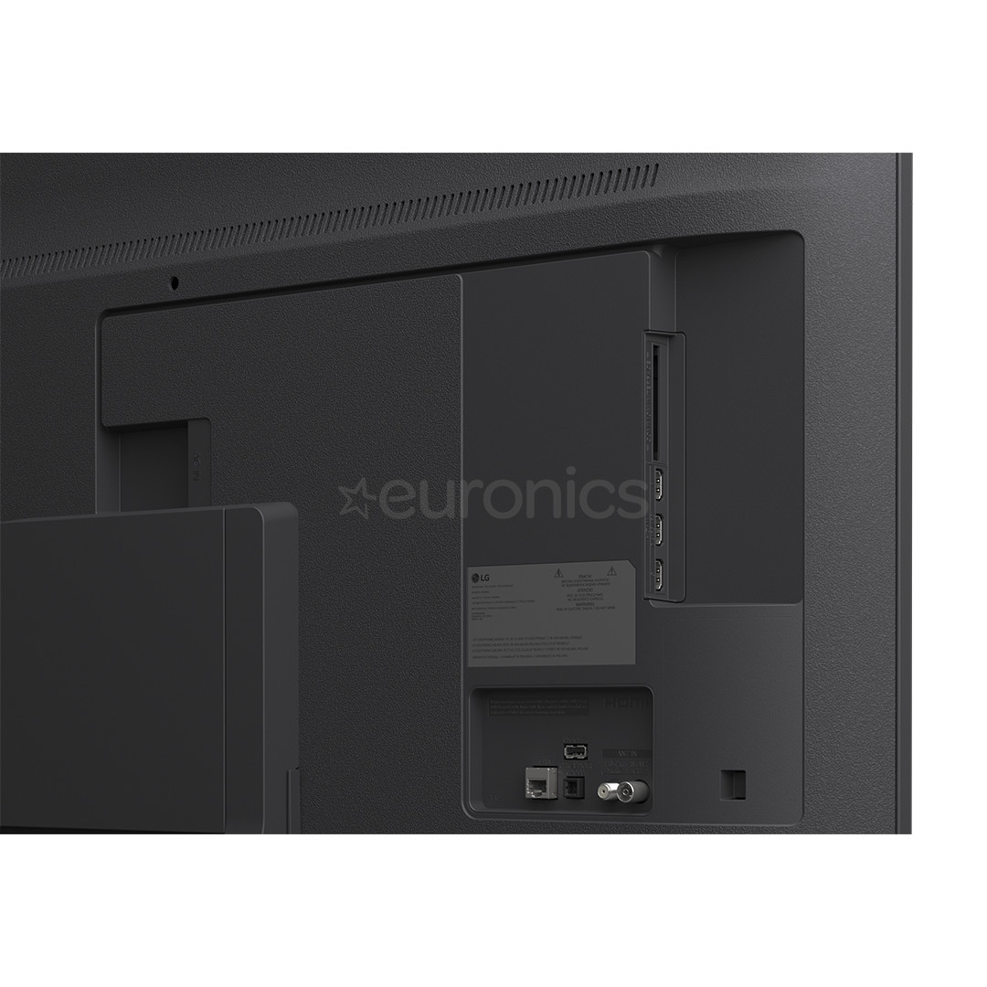 LG evo AI QNED83, 55'', 4K UHD, QNED Mini LED, melna - Televizors