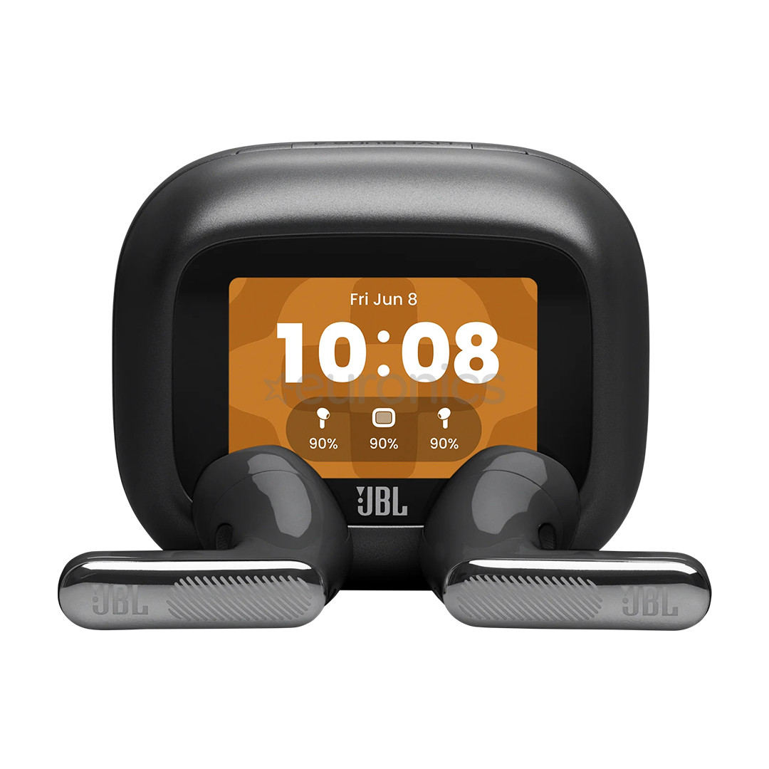 JBL Live Flex 4, melna - Bezvadu austiņas
