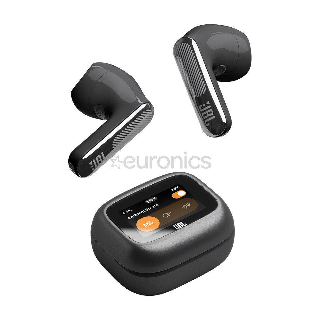 JBL Live Flex 4, melna - Bezvadu austiņas