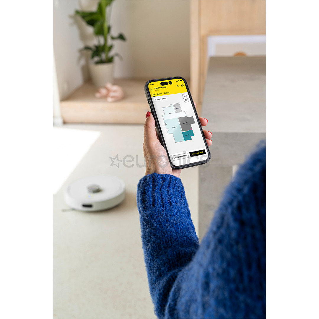 Kärcher RVC 3 Comfort, Wet & Dry, balta - Robots putekļu sūcējs