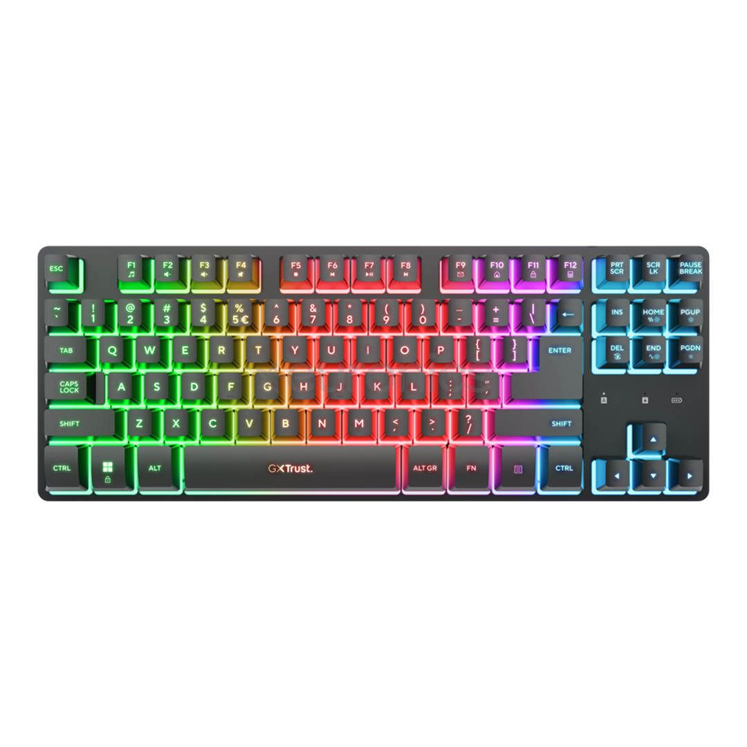 Trust GXT 831 Thado Wireless, TKL, SWE, black - Wireless keyboard 26174