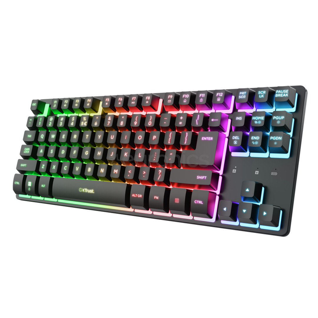 Trust GXT 831 Thado Wireless, TKL, SWE, black - Wireless keyboard