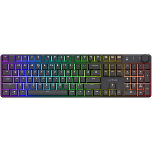 Trust GXT 868 Torix, US, black - Wireless keyboard