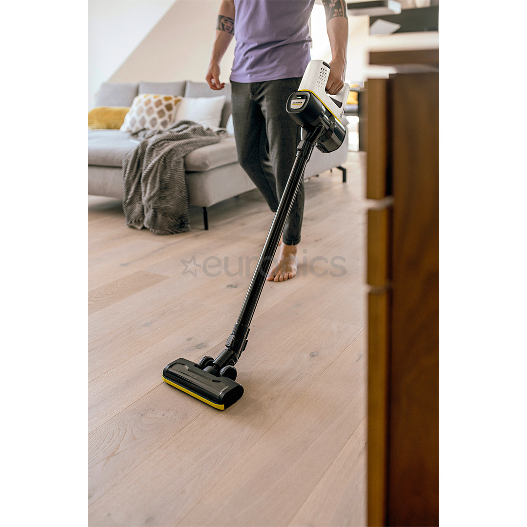 Kärcher VC 4 Cordless myHome, melna/balta - Bezvadu putekļu sūcējs