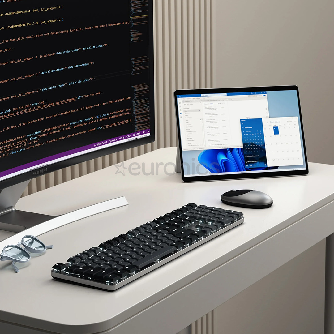 Satechi SM3 Slim, SWE, tumši pelēka - Bezvadu tastatūra