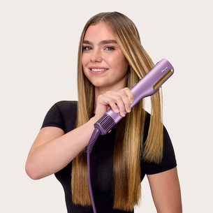 Shark SilkiPro, Plum Satin, lillā - Matu taisnotājs ar žāvēšanas funkciju