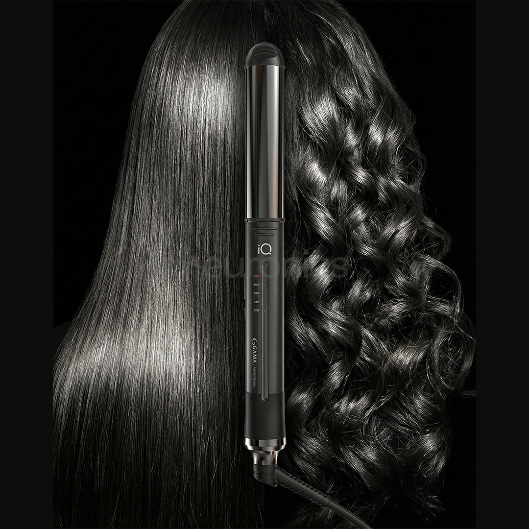 GA.MA IQ Perfetto, 2-in-1, black - Straightener & curling iron