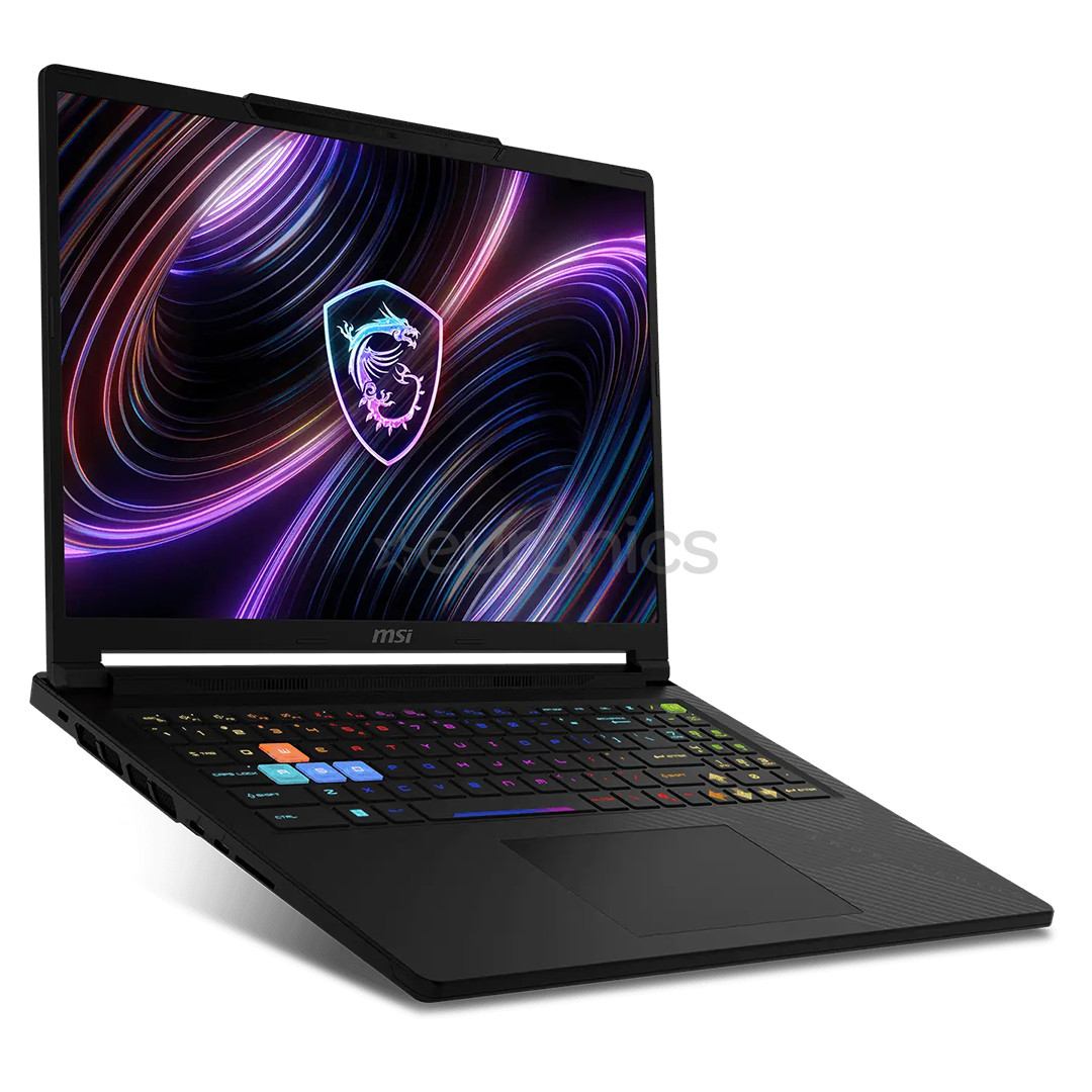 MSI Raider 16 HX B2WH, 16'', QHD+, 240 Hz, Ultra 9, 32 GB, 1 TB, RTX 5070Ti, ENG, melna - Portatīvais dators