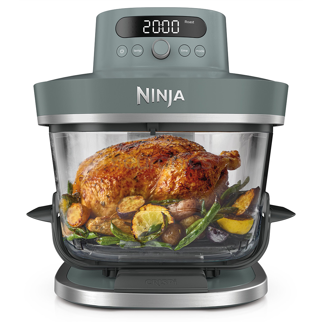Ninja CRISPi PRO 7-in-1 XL, 2050 W, 5.7 L, caurspīdīga/pelēka - Karstā gaisa friteris