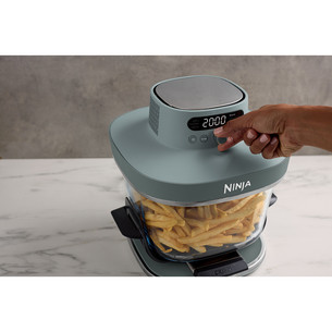 Ninja CRISPi PRO 7-in-1 XL, 2050 W, 5.7 L, caurspīdīga/pelēka - Karstā gaisa friteris