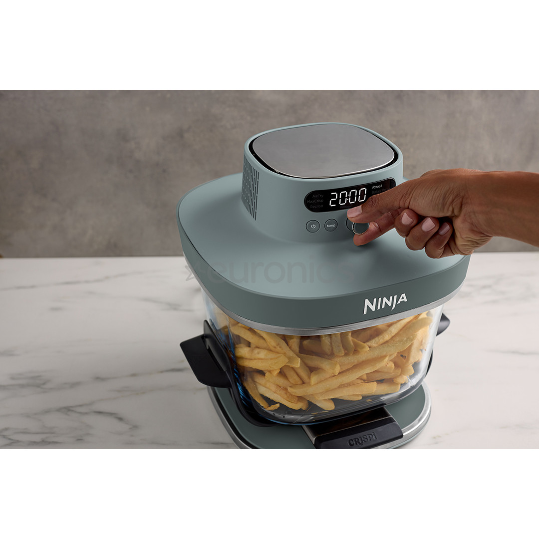 Ninja CRISPi PRO 7-in-1 XL, 2050 W, 5.7 L, caurspīdīga/pelēka - Karstā gaisa friteris