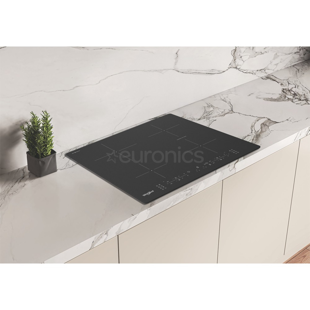 Whirlpool, platums 59 cm, melna - Iebūvējama indukcijas plīts virsma