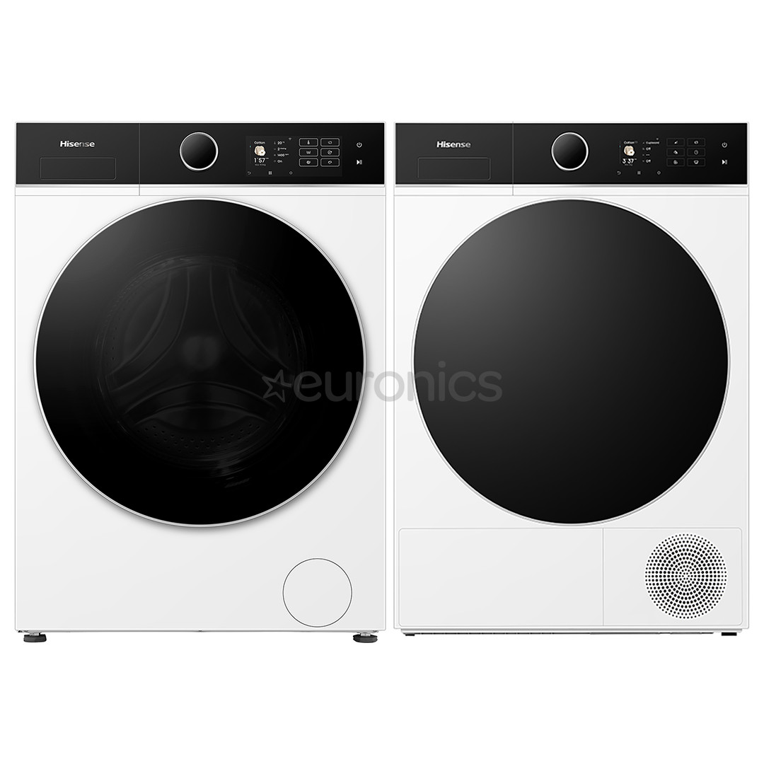 Hisense, 10.5 kg + 8 kg - Veļas mazgājamā mašīna + veļas žāvētājs WF5I1045BWQ+DH5I804B