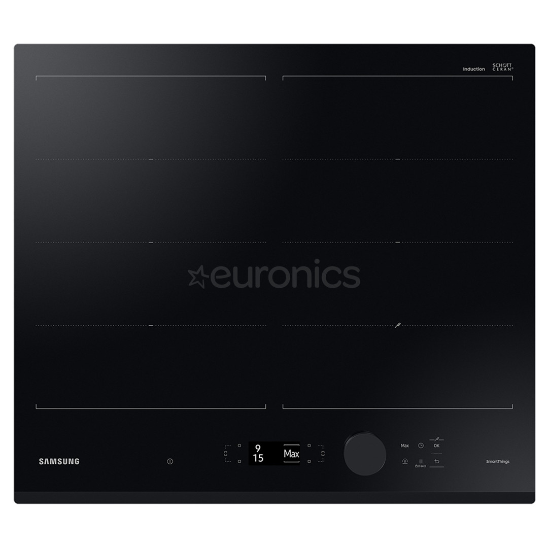 Samsung, platums 59 cm, melna - Iebūvējama indukcijas plīts virsma NZ64B7799GK/U2