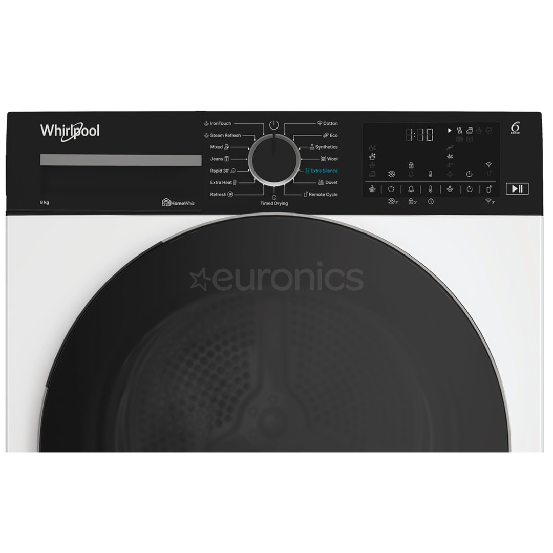 Whirlpool, 8 kg, depth 60.7 cm - Clothes dryer