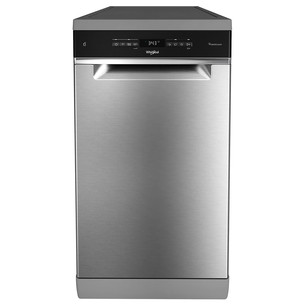 Whirlpool, 10 komplekti, nerūsējošā tērauda - Brīvi stāvoša trauku mazgājamā mašīna WH6FB10BS7A0X