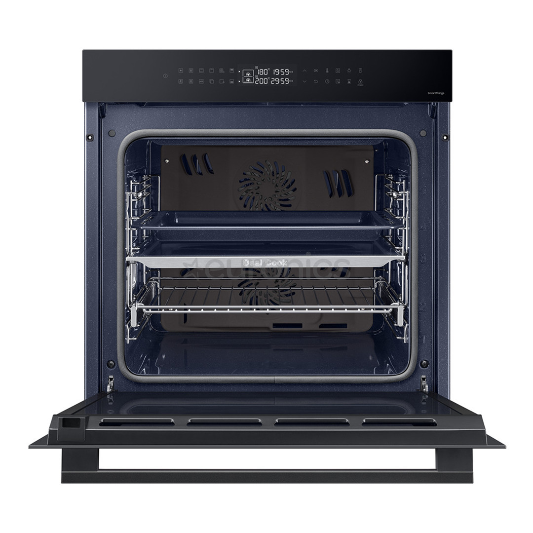Samsung Dual Cook, каталитическая очистка, 76 л, черный - Интегрируемый духовой шкаф