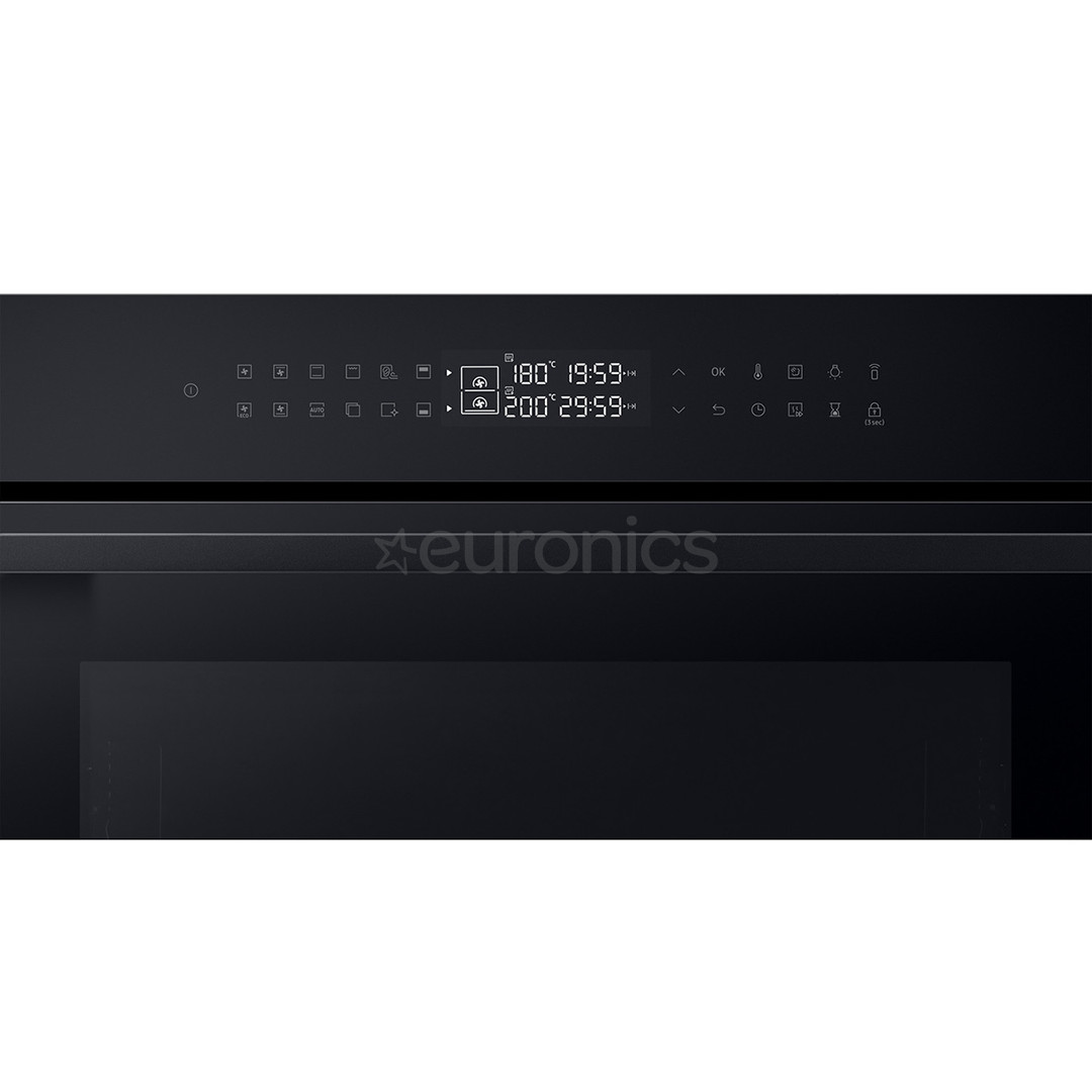 Samsung Dual Cook, каталитическая очистка, 76 л, черный - Интегрируемый духовой шкаф