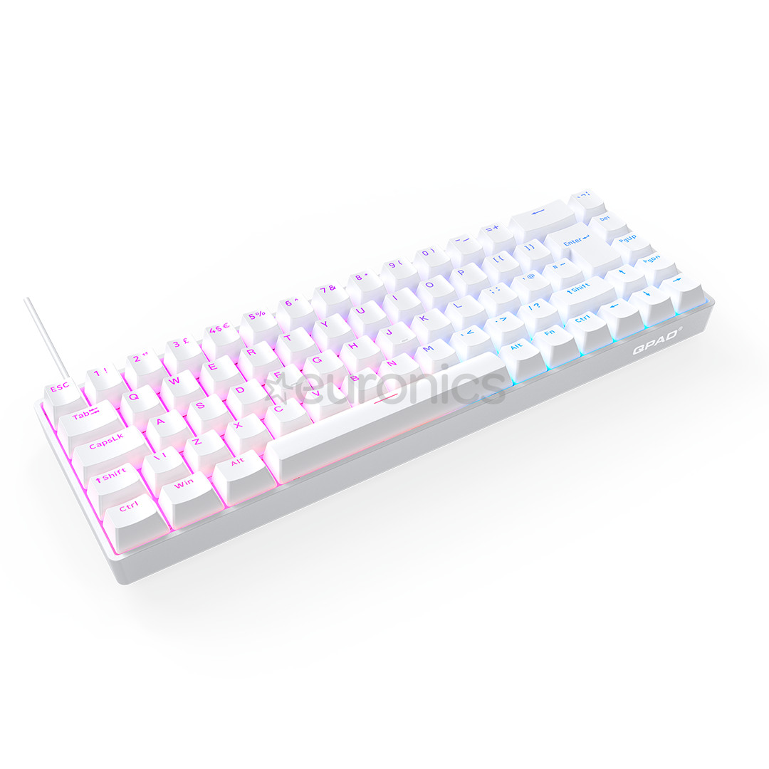 QPAD Flux 65 Model 5, UK, white - Keyboard