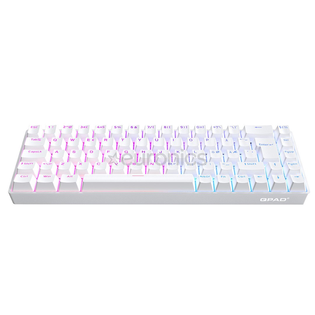 QPAD Flux 65 Model 5, UK, white - Keyboard