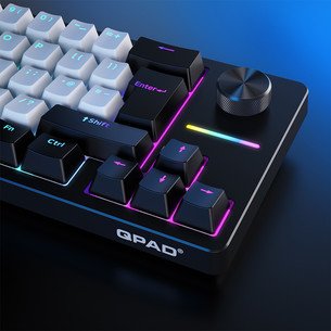 QPAD Loop 65 Model 1, SWE, melna/balta - Klaviatūra