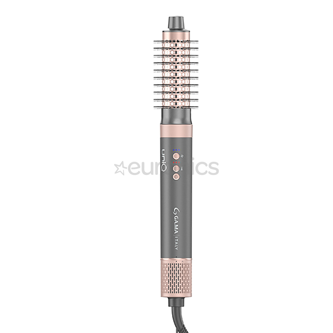 GA.MA uniQ Flow, 1550 W, pelēka/rozā - Matu veidotājs
