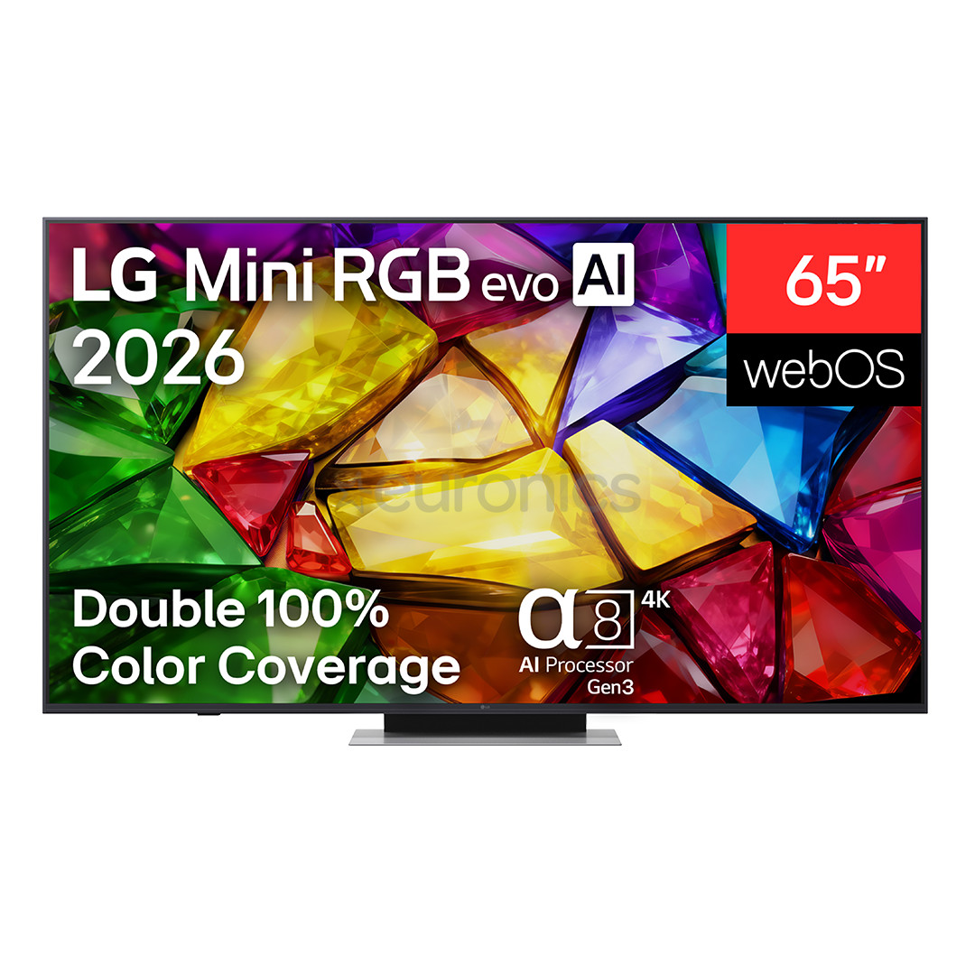 LG Mini RGB evo AI MRGB88, 65'', 4K UHD, Mini RGB, dark gray - TV