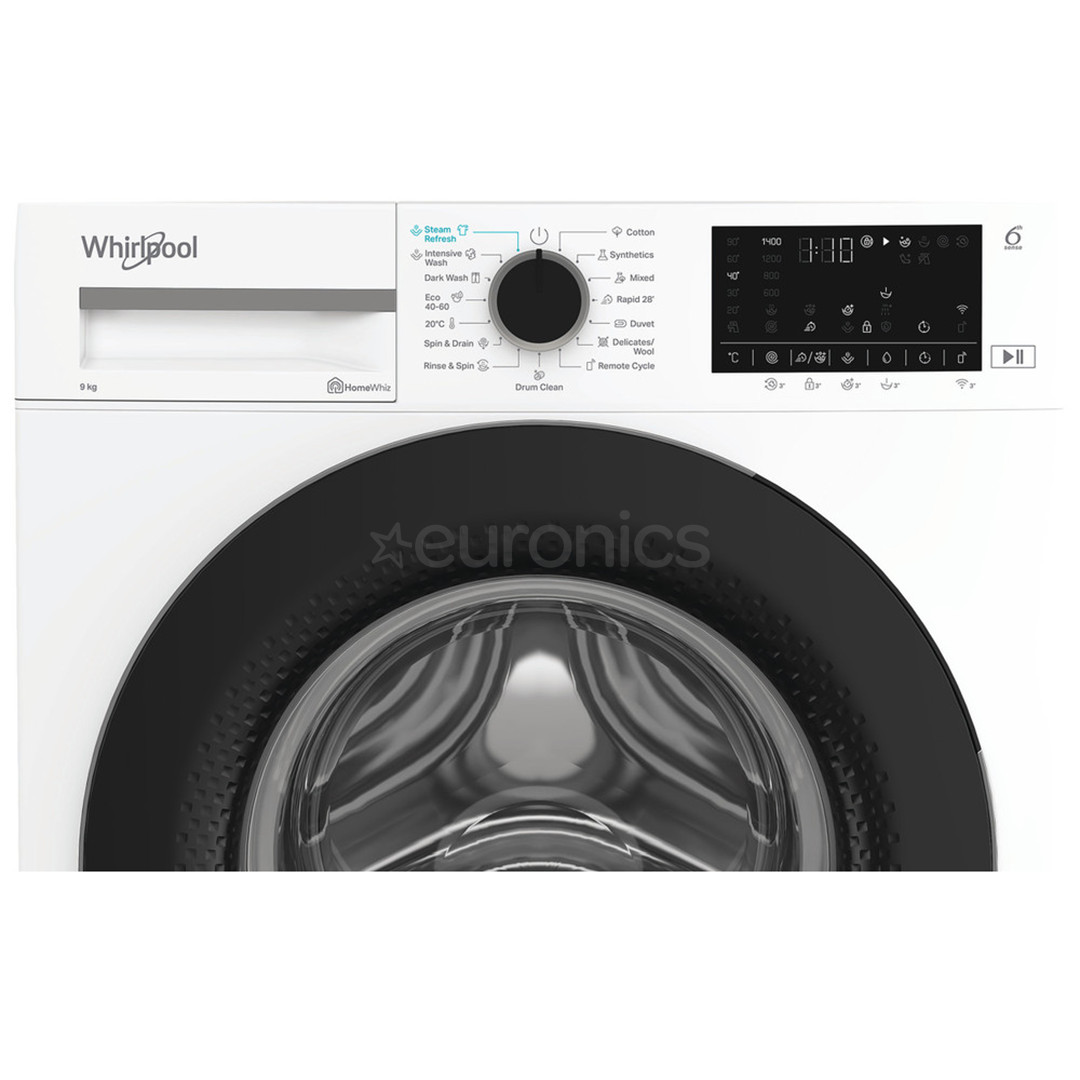 Whirlpool, 9 кг, глубина 58 см, 1400 об/мин - Стиральная машина с передней загрузкой