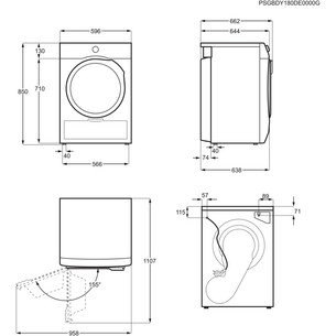Electrolux 600 Series GentleCare, 9 kg, dziļums 63.8 cm - Veļas žāvētājs