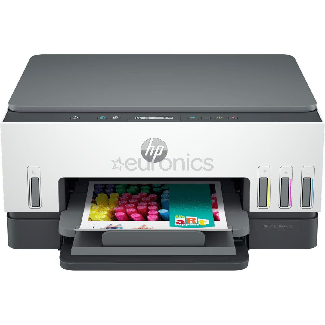 HP Smart Tank 670 Duplex, белый/серый - Многофункциональный цветной струйный принтер