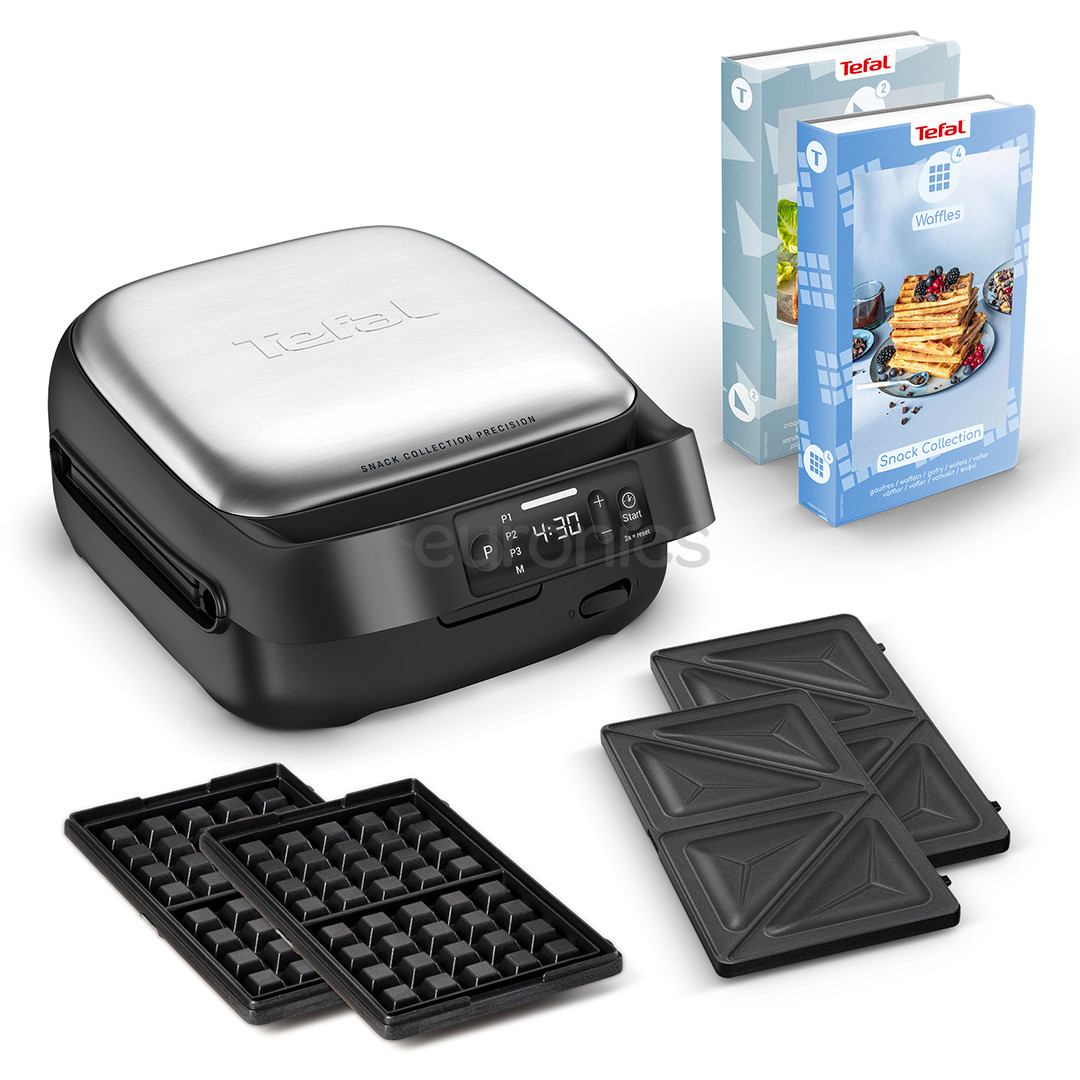 Tefal Snack Collection Precision, 700 W, grey - Sandwich & Waffle maker