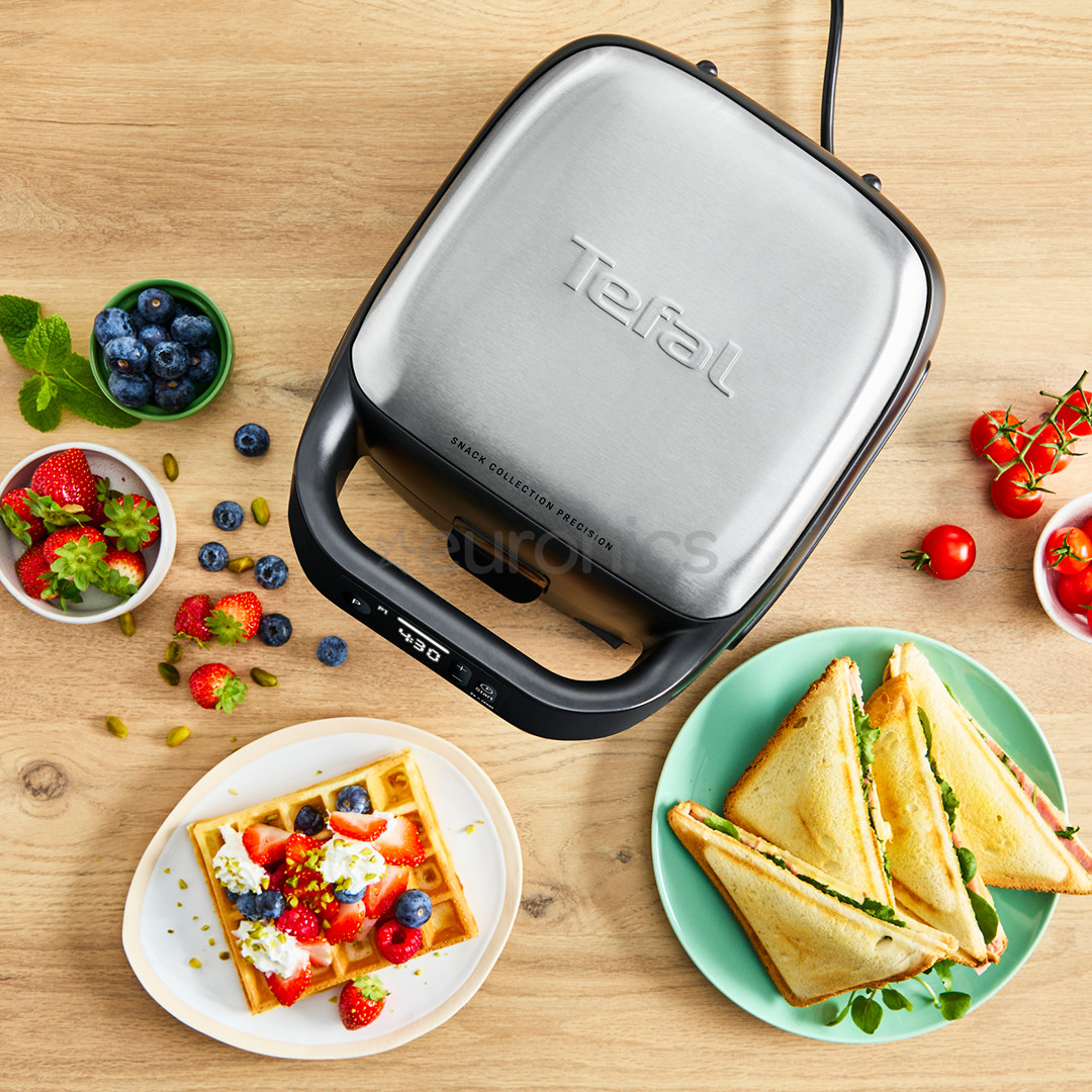 Tefal Snack Collection Precision, 700 W, grey - Sandwich & Waffle maker