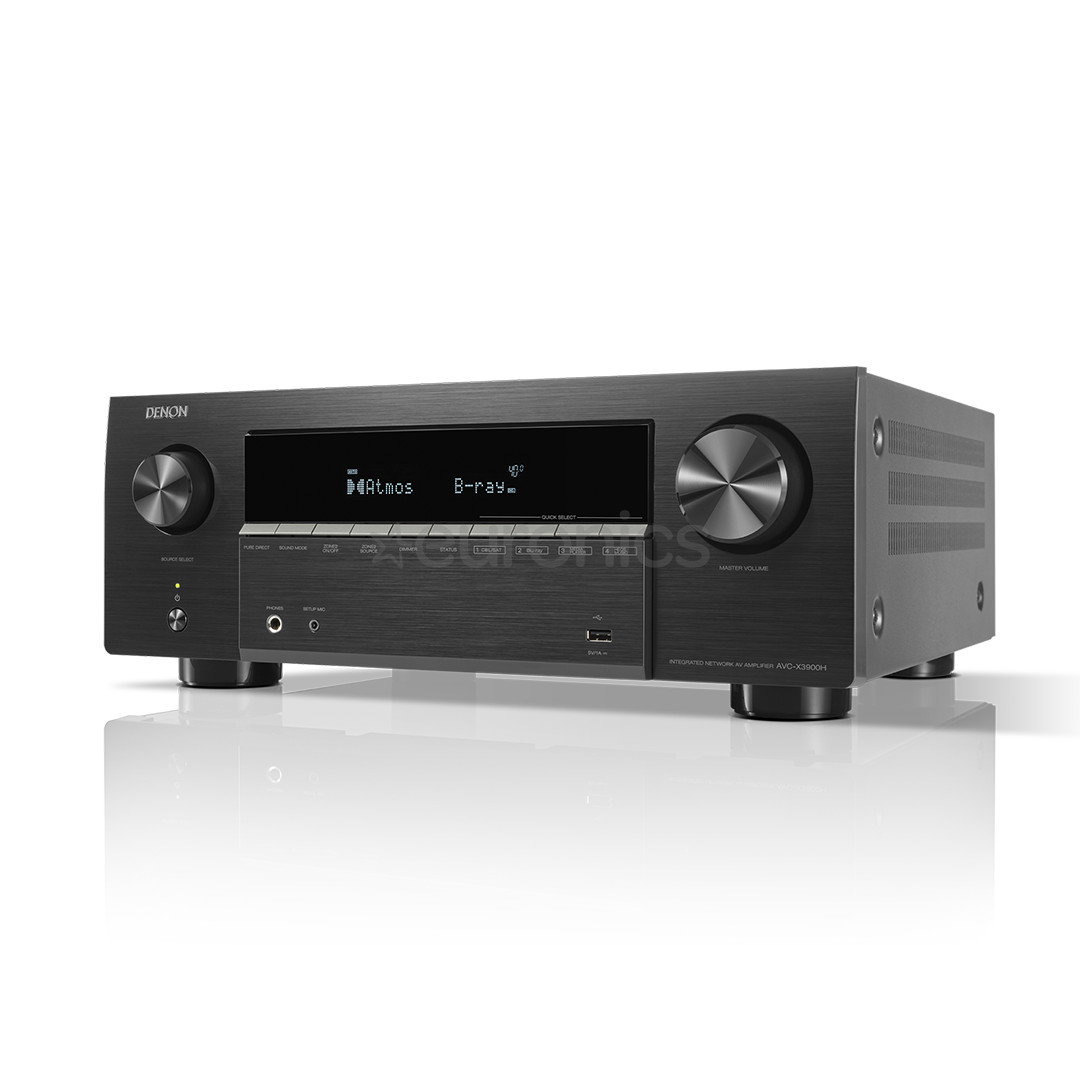 Denon AVC-X3900H, 9.4, 4K/8K, melna - Resīveris