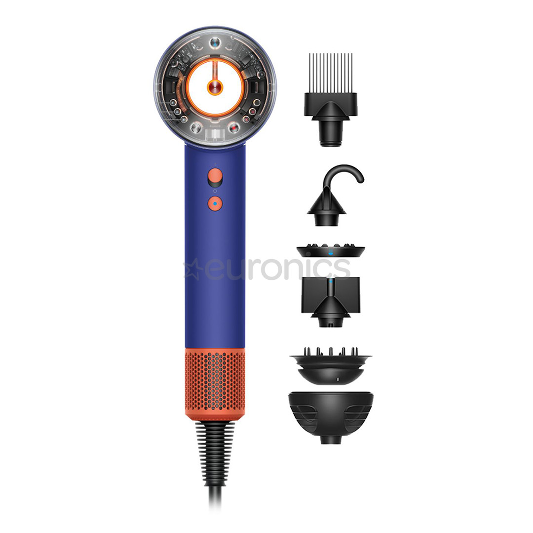 Dyson Supersonic Nural Vinca Blue/Topaz, 1600 W, zila/oranža - Matu fēns SUPERSONIC.NURAL.VNB