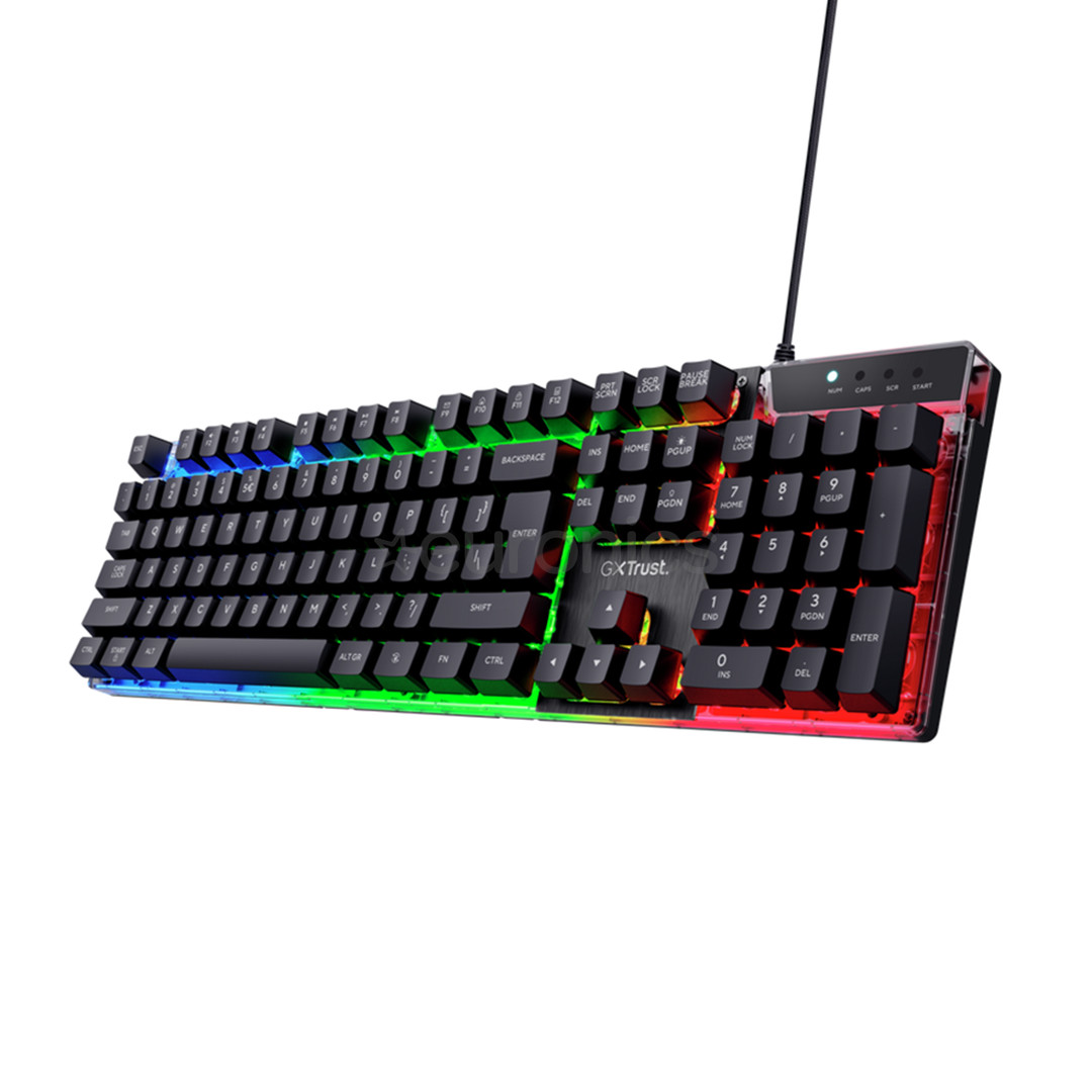 Trust GXT 835 Azor, US, black - Keyboard