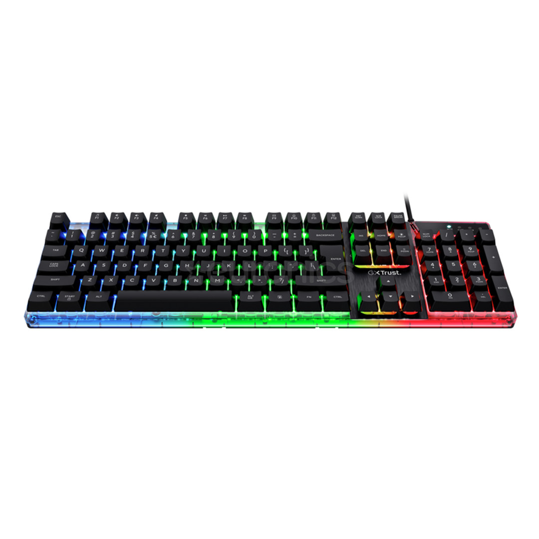 Trust GXT 835 Azor, US, black - Keyboard