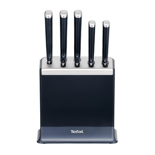 Tefal EverSharp, 5 piederumi, nerūsējošā tērauda - Nažu komplekts ar statīvu