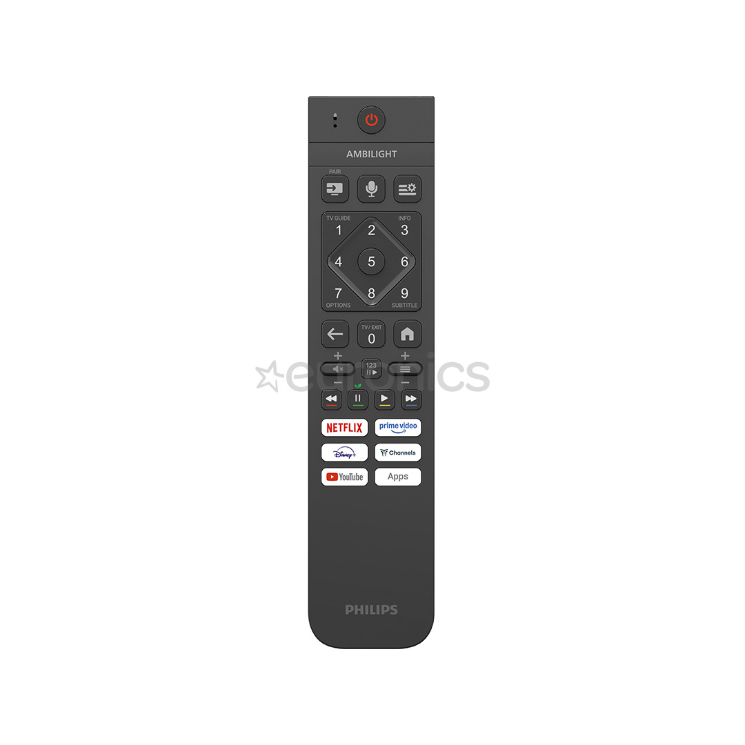 Philips PQS8631, 50'', 4K UHD, QLED, melna - Televizors