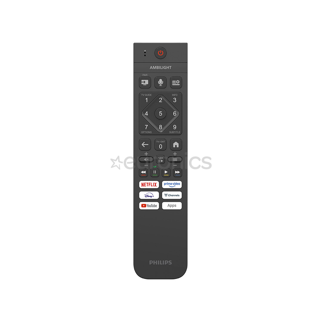 Philips PQS8631, 43'', 4K UHD, QLED, черный - Телевизор