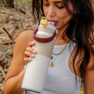 Kambukka Dupla Insulated, Desert Sand, 1000 ml, beige - Water bottle