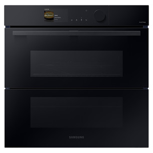 Samsung Dual Cook, pirolītiskā tīrīšana, 76 L, melna - Iebūvējama elektriskā cepeškrāsns
