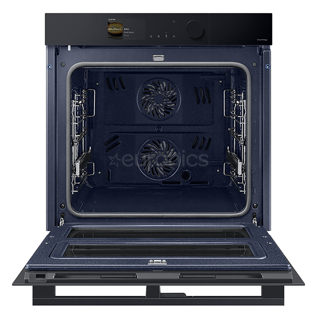 Samsung Dual Cook, pirolītiskā tīrīšana, 76 L, melna - Iebūvējama elektriskā cepeškrāsns