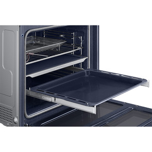 Samsung Dual Cook, pirolītiskā tīrīšana, 76 L, melna - Iebūvējama elektriskā cepeškrāsns