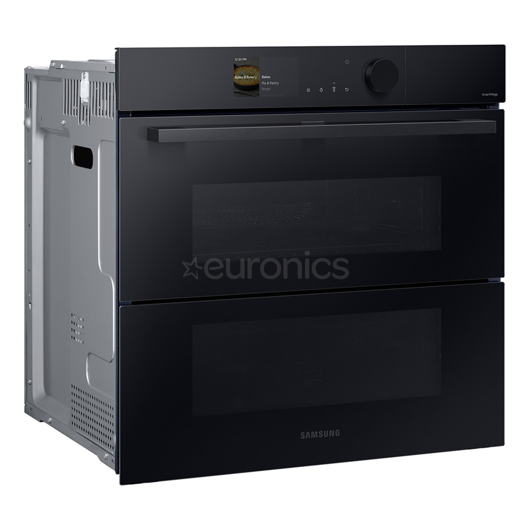 Samsung Dual Cook, pirolītiskā tīrīšana, 76 L, melna - Iebūvējama elektriskā cepeškrāsns