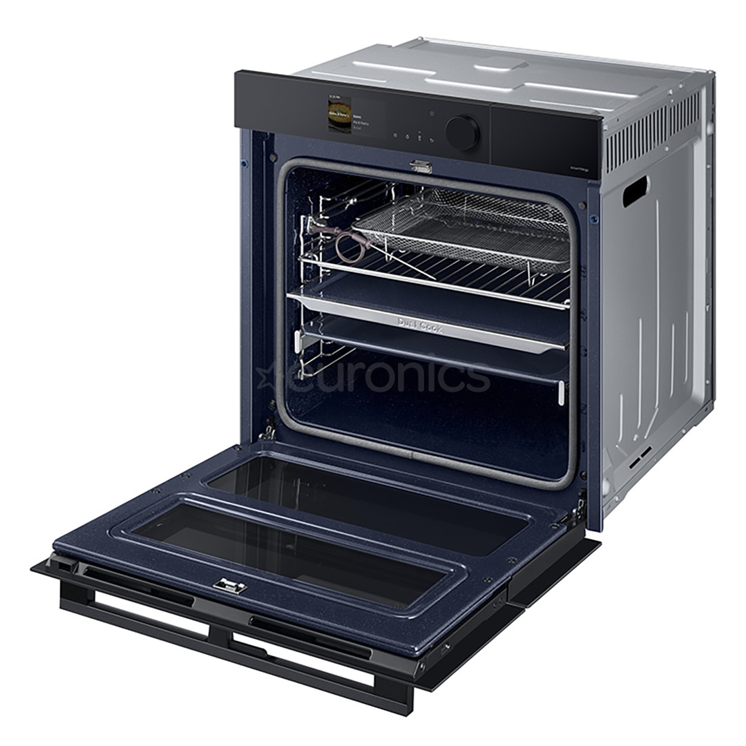 Samsung Dual Cook, pirolītiskā tīrīšana, 76 L, melna - Iebūvējama elektriskā cepeškrāsns