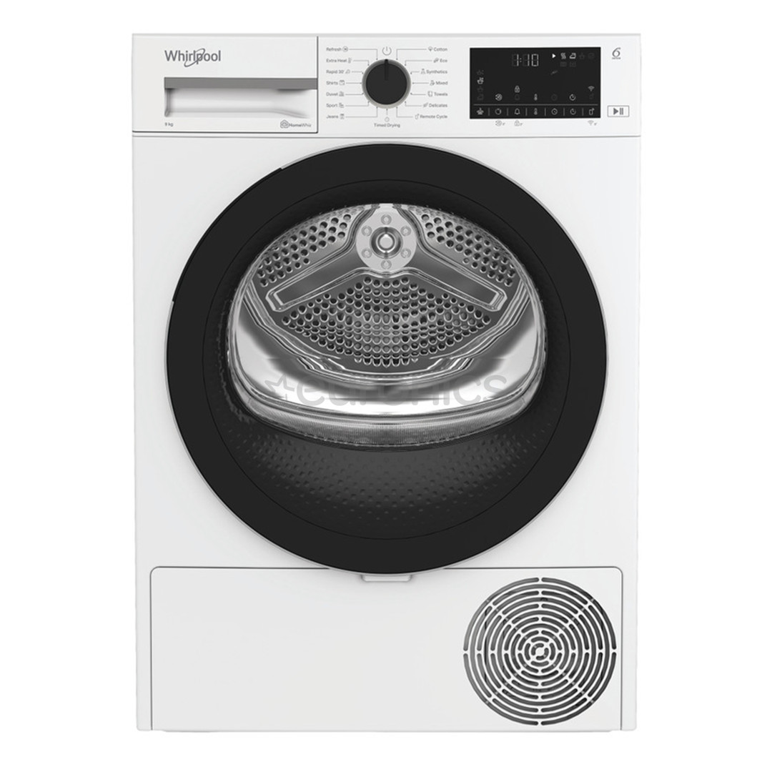 Whirlpool, 9 kg, dziļums 60.7 cm - Veļas žāvētājs